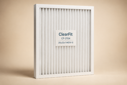 ClearFit CF-2104 20x25x1 MERV 8 replacement filter 1-pack product photo
