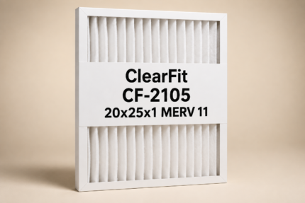 ClearFit CF-2105 20x25x1 MERV 11 replacement filter 1-pack product photo