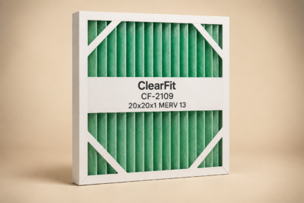 ClearFit CF-2109 20x20x1 MERV 13 replacement filter 1-pack product photo