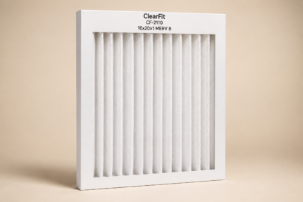 ClearFit CF-2110 16x20x1 MERV 8 replacement filter 1-pack product photo