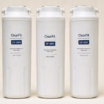 ClearFit CF-1001 EDR1RXD1 replacement refrigerator water filter 3-pack product photo
