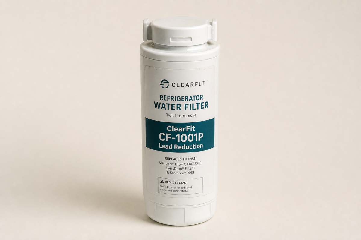 ClearFit CF-1001P lead reduction EDR1RXD1 replacement refrigerator water filter product photo